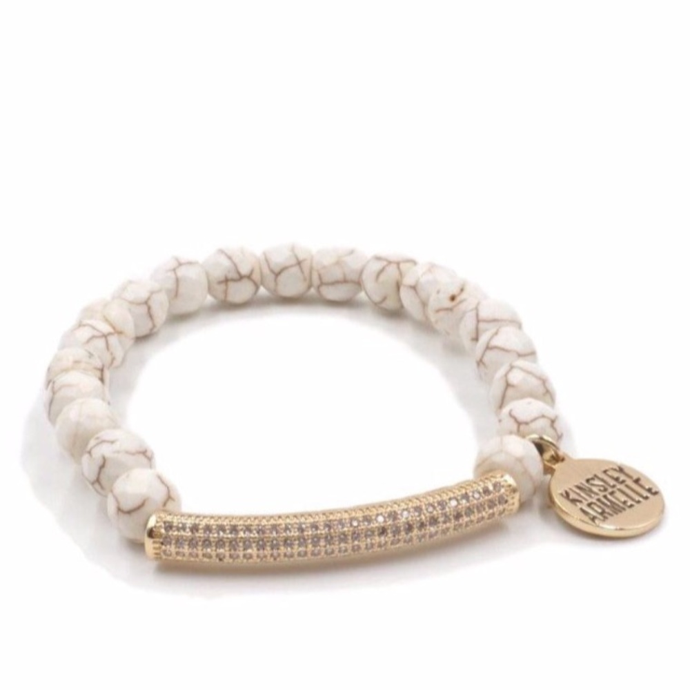 NEW Kinsley Armelle Glitz Collect. Khaki Bracelet